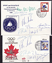 ФРГ, 1976, Подготовка к Олимпиаде, Автографы спортсменов, 4 конверта СГ Вупперталь-миниатюра